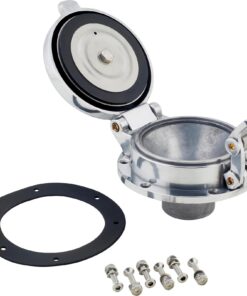 Alternative view of Large 4-5/8" Polished Aluminum Shelby Cobra Style Gas Fuel Cap