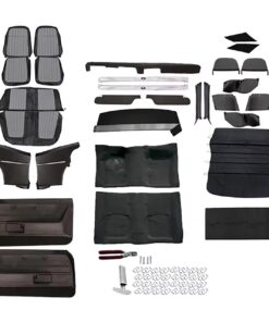 PUI Black/White Houndstooth Upholstery Kit, 1969 Camaro Coupe w/o AC