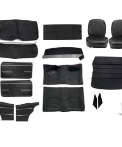 Basic Black Interior Kit, 1968 Camaro Coupe, Bucket Seats