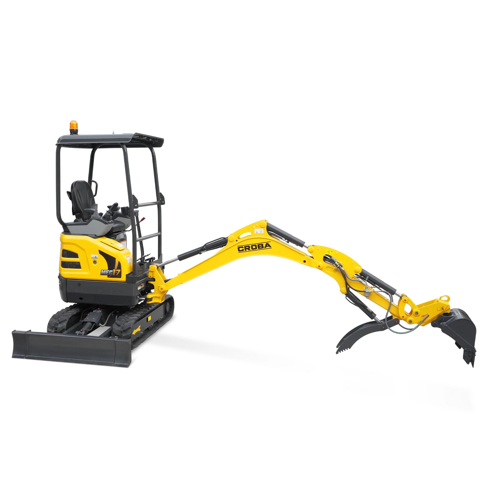 Mini Compact Excavator Kubota D902 Engine, 95" Max. Digging Depth, 1.7 Ton, 4190 LBS Operating Weight, MEC17PRO - Image 21