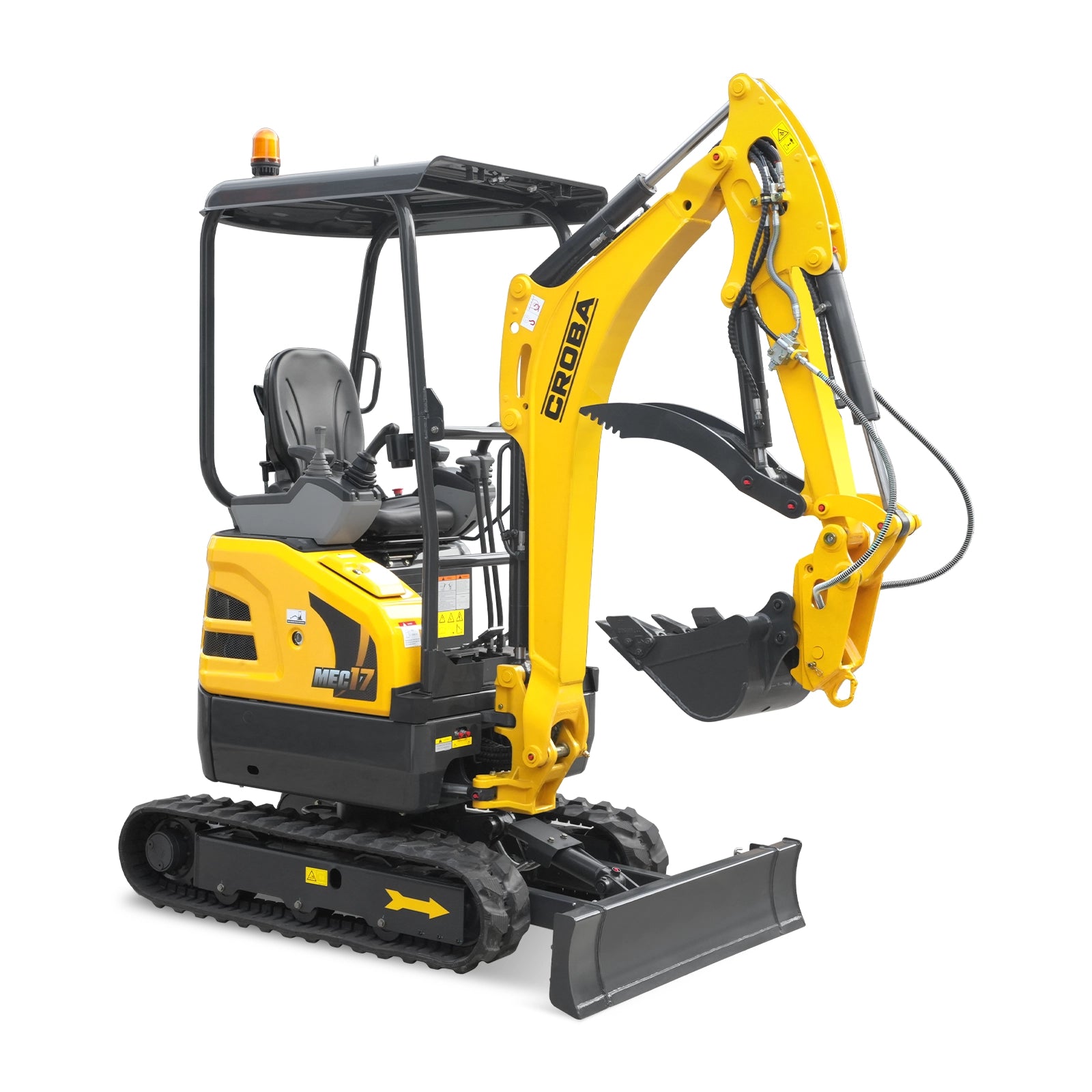 Mini Compact Excavator Kubota D902 Engine, 95" Max. Digging Depth, 1.7 Ton, 4190 LBS Operating Weight, MEC17PRO - Image 12