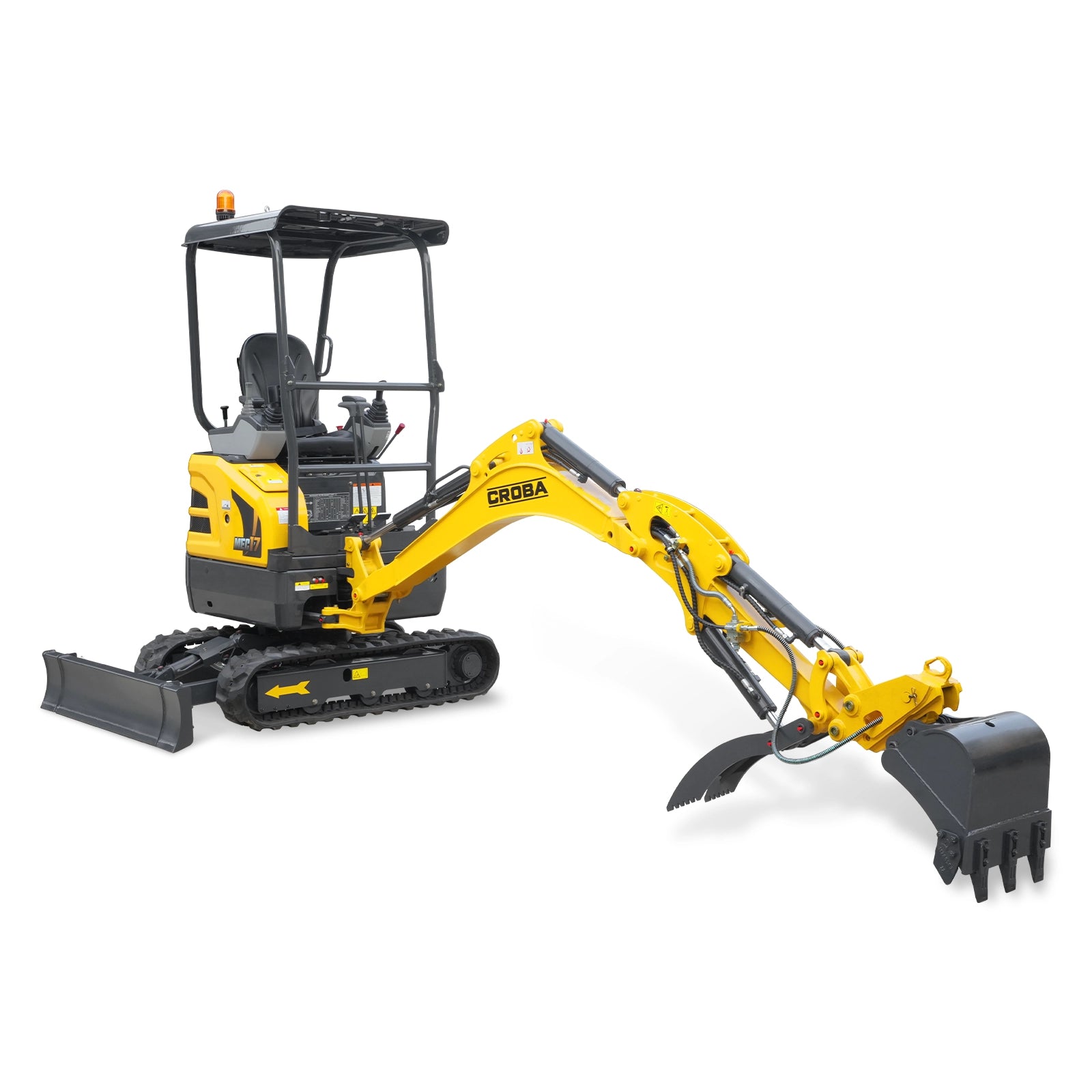 Mini Compact Excavator Kubota D902 Engine, 95" Max. Digging Depth, 1.7 Ton, 4190 LBS Operating Weight, MEC17PRO - Image 15