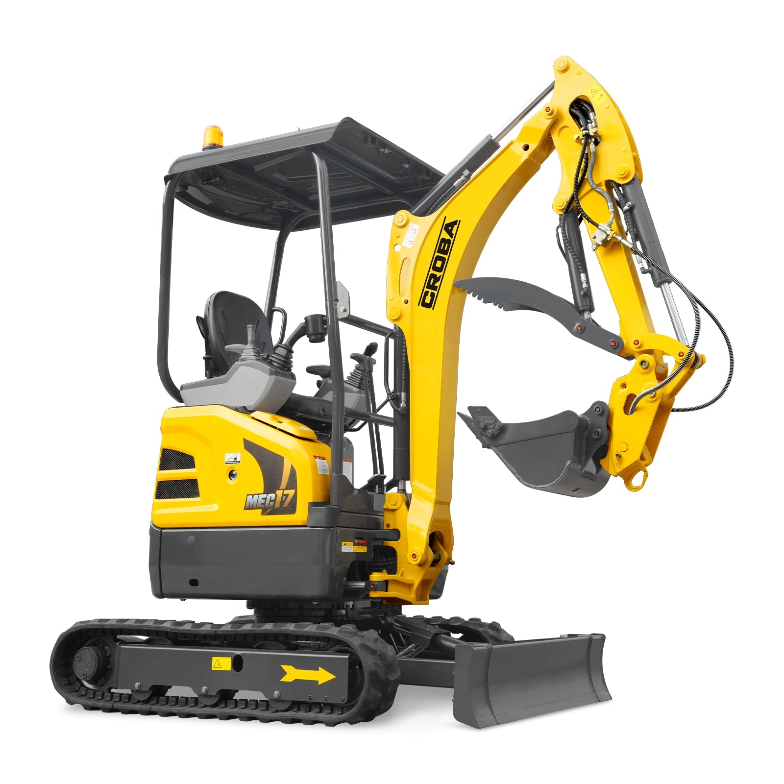 Mini Compact Excavator Kubota D902 Engine, 95" Max. Digging Depth, 1.7 Ton, 4190 LBS Operating Weight, MEC17PRO - Image 18