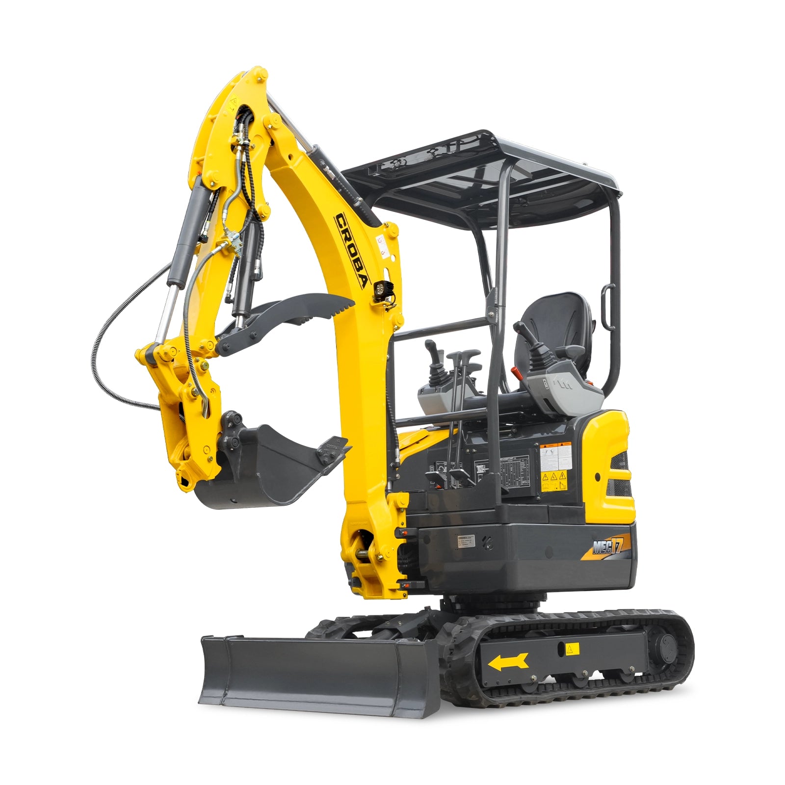 Mini Compact Excavator Kubota D902 Engine, 95" Max. Digging Depth, 1.7 Ton, 4190 LBS Operating Weight, MEC17PRO - Image 14